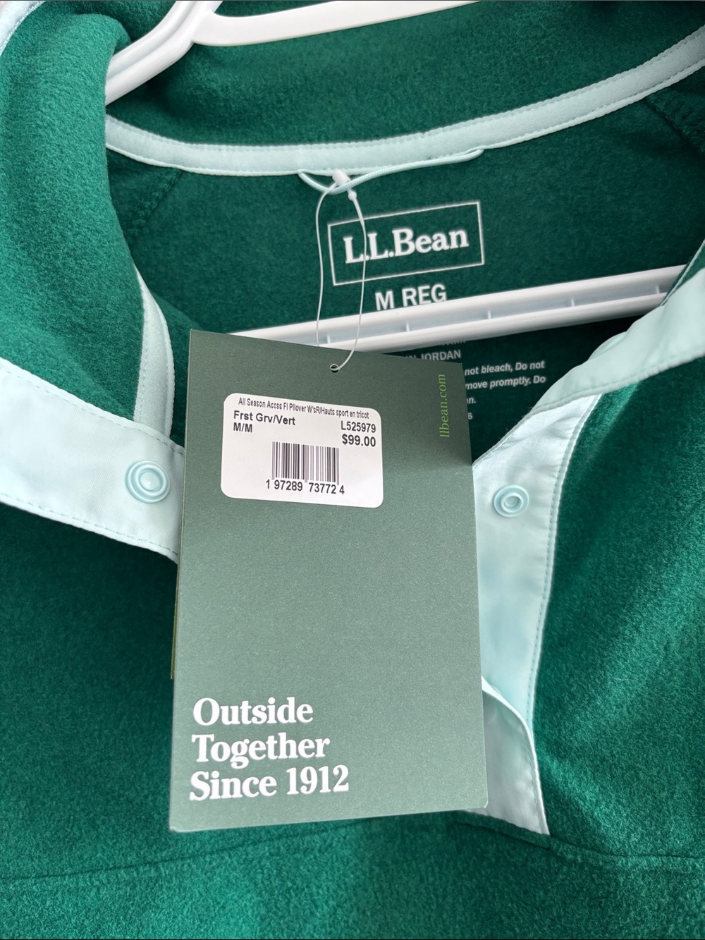NWT- L.L. Bean Women's All Season Access Fleece Pullover - Picture 6 of 7